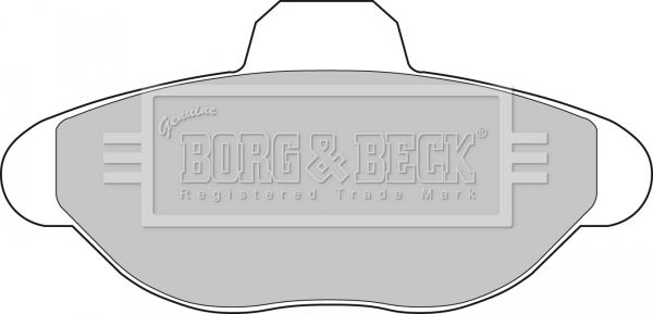 BORG & BECK Комплект тормозных колодок, дисковый тормоз BBP1391